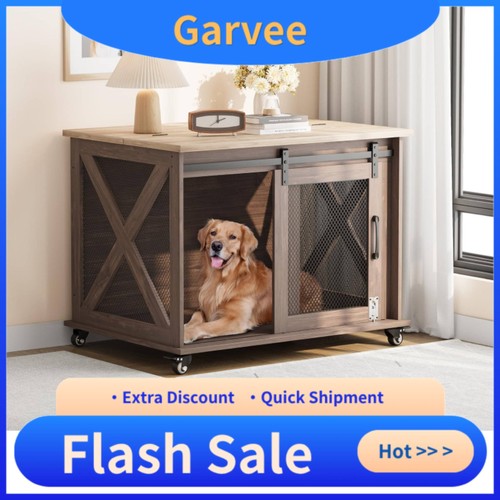 Farmhouse dog crate - crate, 37"