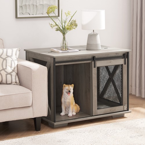 Farmhouse dog crate - farmhouse, furniture