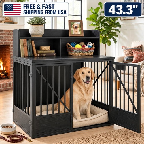 Dog crate furniture - dog,