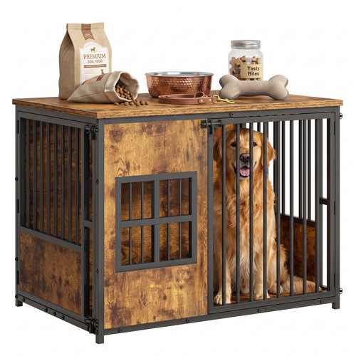 Large wooden dog crate - large,