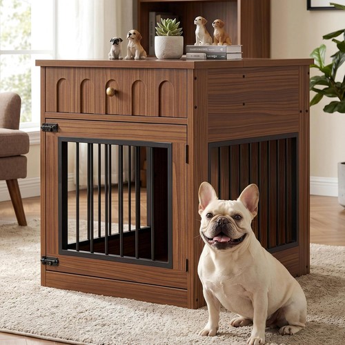 Wooden dog crate - wooden,