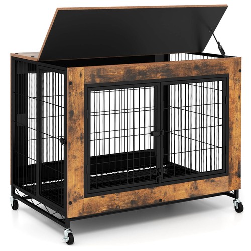Dog crate furniture industrial - crate,