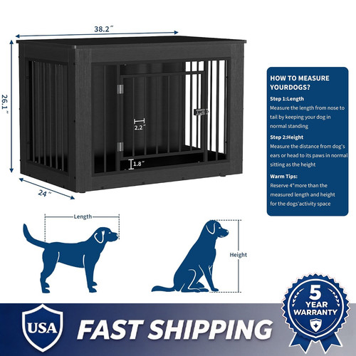 Dog crate furniture w - furniture, w/