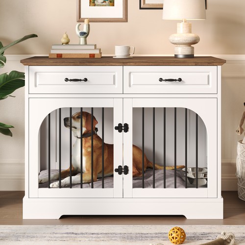 Farmhouse dog crate - farmhouse,