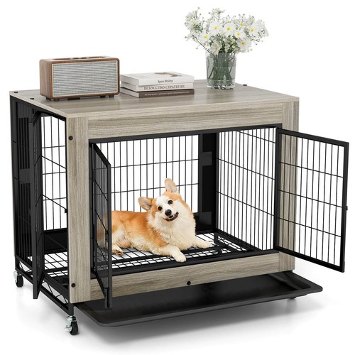 Dog crate furniture industrial - dog,