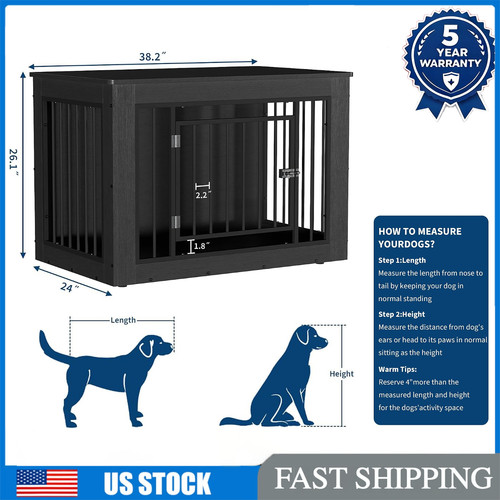 Dog crate furniture w - 38.2,