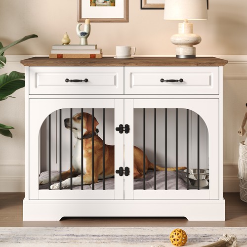 Farmhouse dog crate - farmhouse,
