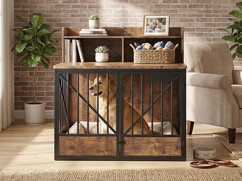 Large dog crate furniture - crate, with