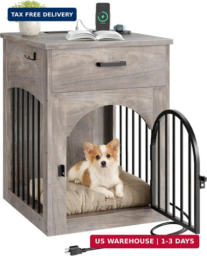 Dog crate furniture wooden - dog, furniture,