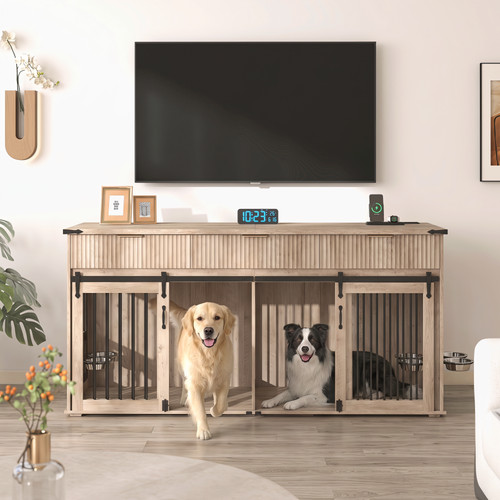 Double dog crate - dog,