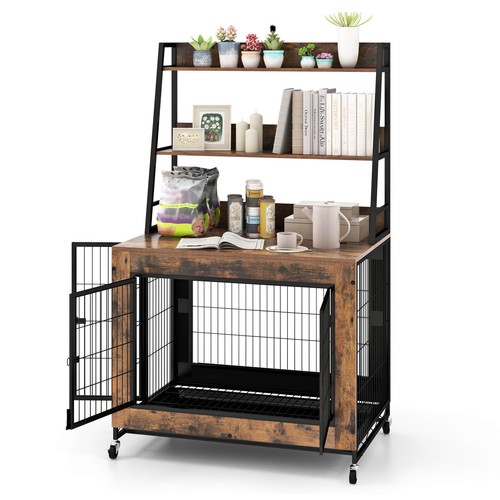 Dog crate furniture - furniture, storage