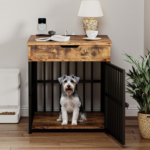 Dog crate furniture small dogs - dog,
