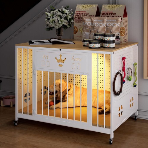 Iron pegboard dog - 31.5", crate