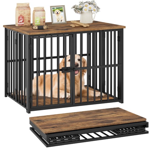 Foldable dog crate - crate, furniture